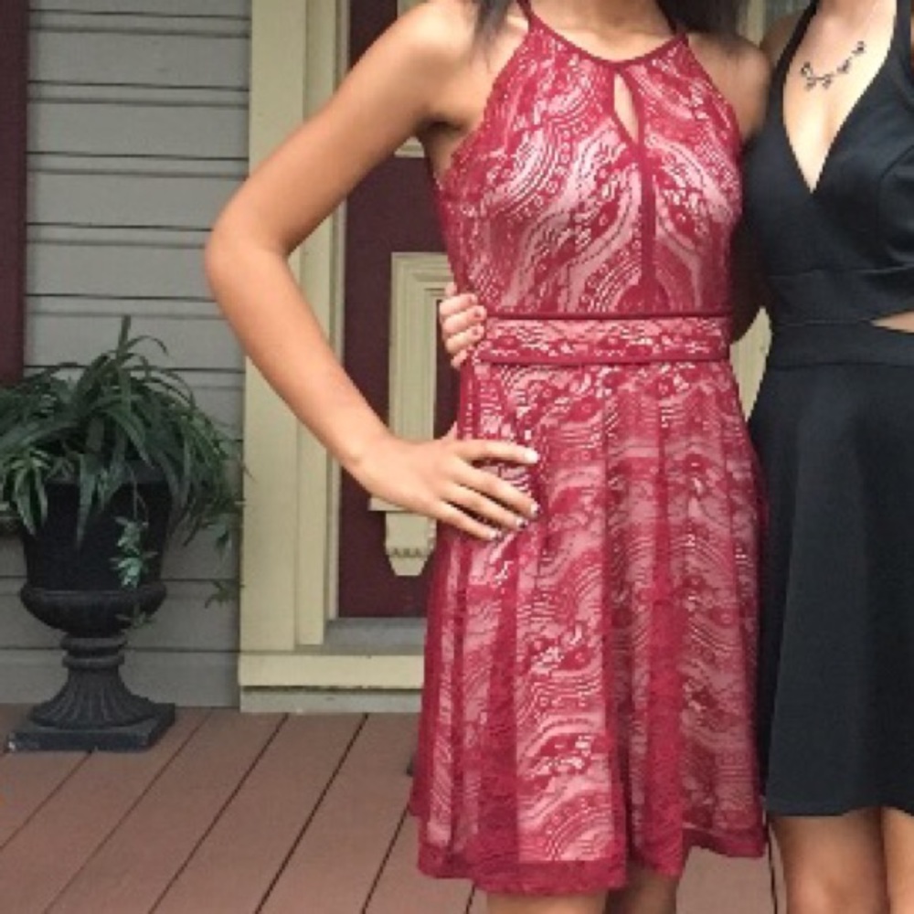 Red homecoming dress